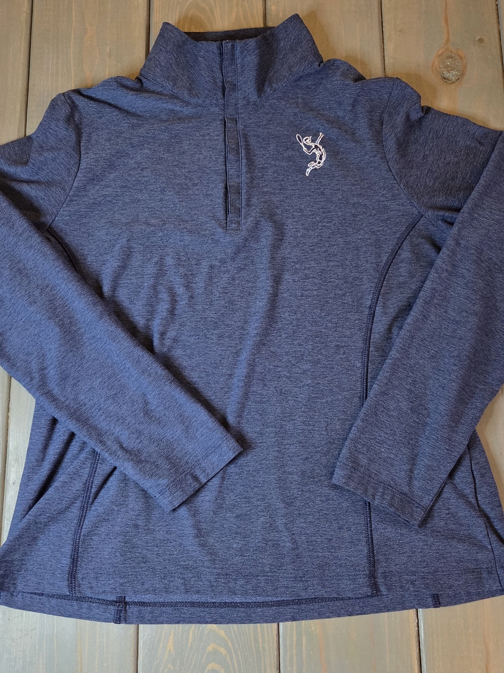 Peter Millar Crown Sport 1/4 Zip Pullover Blue UPF 50 Women’s Large